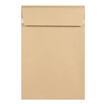 Image of Gusset Envelopes 324 x 229 25mm C4 Peel and Seal Manilla 120gsm Pack of 125