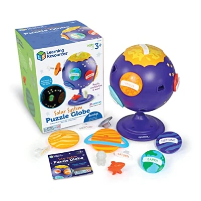 Image of Learning Resources Solar System Puzzle Globe, STEM Toys for Kids, Space Décor, Educational Toy, 21 Pieces, Age 3+