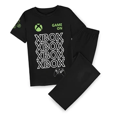 Image of Xbox Boys Pyjamas, Gaming Pyjamas for Kids, Gamer Gifts (Black, 15 Years)