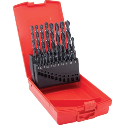 Image of Dormer A190201 HSS High Speed Steel Jobber Drill Bits with 118 Degree Standard Point, Set of 19