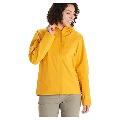 Image of Marmot Women&#039;s PreCip Eco Pro Jacket, Waterproof Lightweight Hooded Rain Windproof Raincoat, Breathable Windbreaker, Ideal for Running and Hiking
