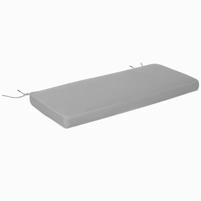 Image of Outsunny Garden Bench Cushion 2 Seater Loveseat Seat Pad for Patio Swing Furniture Indoor &amp; Outdoor Use, 120 x 50 8 cm, Light Grey