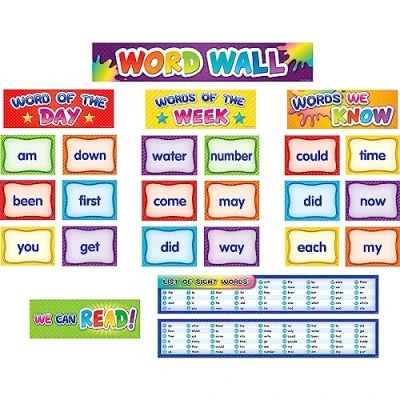 Image of Teacher Created Resources First 100 Sight Words Pocket Chart Cards (TCR20845)