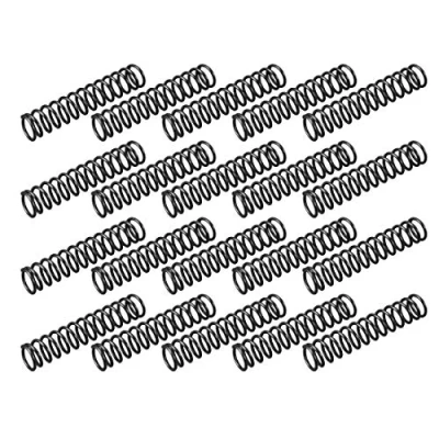 Image of sourcingmap Compression Spring 1.2mm Wire Dia , 10mm OD 50mm Free Length Steel Extension Spring,Black,20Pcs
