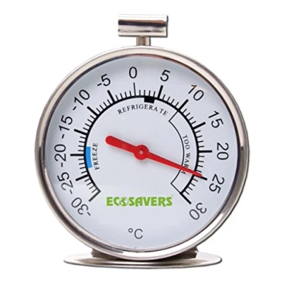 Image of Fridge Freezer Thermometer Stainless Steel Refrigerator Temperature New