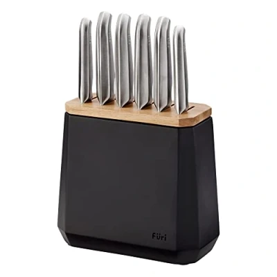 Image of Furi Pro 7 Piece Stone Midnight Knife Block Set