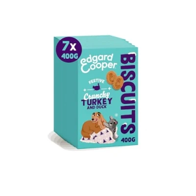 Image of Edgard Cooper Wet Dog Food, Grain Free, Festive Feast, Fresh Duck &amp; Turkey, High Protein, Natural Ingredients, 2.8 kg