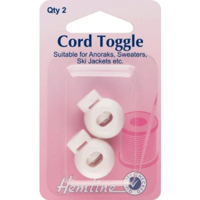 Image of Cord Spring Toggles White