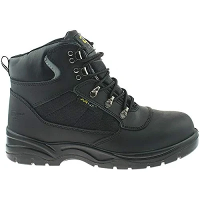 Image of Grafters Rigor WATERPROOF Safety Boots Mens Black Size UK 6
