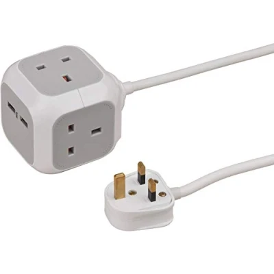 Image of Brennenstuhl Alea Power USB Charger Socket Block 3 Way, 3m H05VV F 3G1.5 *GB*