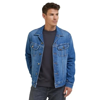 Image of Lee Rider Denim jacket, Men&#039;s, Size: Small, Planet waves