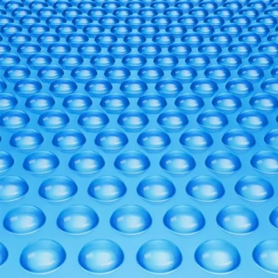 Image of VEVOR Solar Pool Cover, 40 x 20 ft Rectangle Blanket for Pools, Inground Above Ground Swimming 12 mil Covers Blue