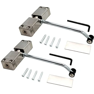 Image of Self Closing gate Spring Door Closers,zeng Stainless Steel Adjustable Automatic Closer for Residential/Commercial use, Surface Mounted