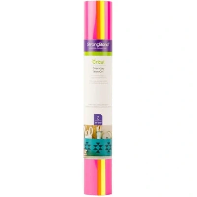 Image of Cricut Iron On Neon Glowsticks 30.5cm x (12&quot; 12&quot;) 3 Heat Transfer Vinyl Sheets (HTV) For use with all Cutting Machines