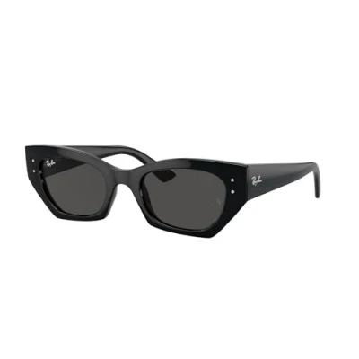 Image of Ray Ban ZENA Sunglasses, Women&#039;s, Size: 49, Black/dark grey