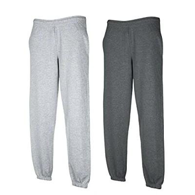 Image of Fruit of The Loom Men&#039;s trousers, 1 x grey + dark heather elastic Hl purchase notepad, XXL