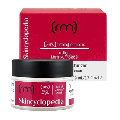 Image of Skincyclopedia Night Cream Firming Face Moisturizer for Women Containing 20% Complex with Retinol, Peptides, Squalane, and Shea Butter, 50ml