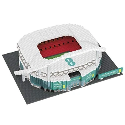 Image of FOCO Officially Licenced World Cup Euros Football England Wembley Stadium BRXLZ Construction Building Toy 3D Premier League One