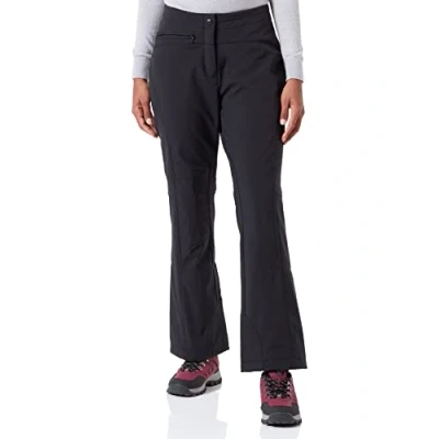 Image of Maier Sports Ronka Women&#039;s Ski Trousers, Waterproof Snow Protective Guard and Adjustable Waistband, PFC Free, mTHERM Padding &amp; mTEX Weather Protection, Black, Size 46 (W38/L32)