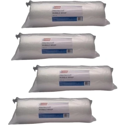 Image of GoSecure Bubble Wrap Roll Large 500mmx10m Clear (Pack of 4)