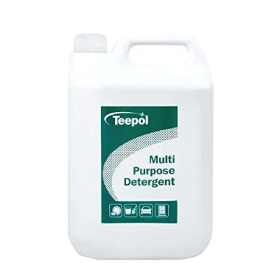 Image of Teepol Multipurpose Detergent Dishwashing Liquid 5L Efficient Dish Soap &amp; Floor Cleaner, Multi Surface Cleaner for Oil, Dirt, Grease Removal PH Neutral Washing Up Home Business