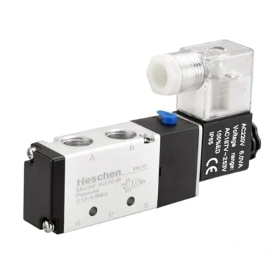 Image of Heschen Electrical Pneumatic Solenoid Valve 4V210 08 220VAC 6.0VA PT1/4 5 Way 2 Position CE