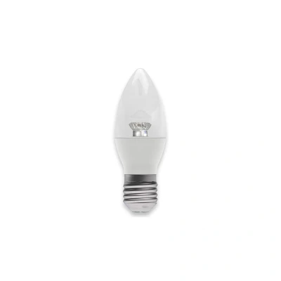 Image of Clear Non Dimmable LED Candle 2.1W E27 2700K Bell Lighting