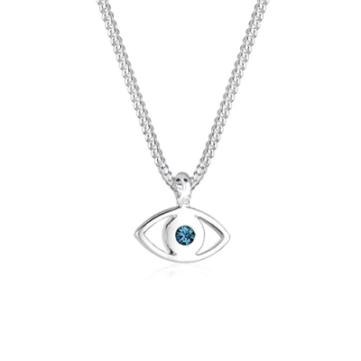 Image of Elli Necklace Evil Eye Crystals 925 Sterling Silver