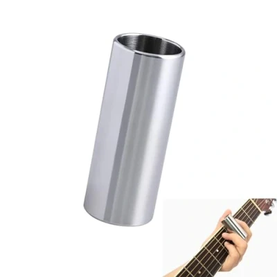 Image of Stainless Steel Guitar Slide Ukulele Finger Bottleneck Slides for Electric Bass Acoustic Stringed Instruments Medium (6cm)