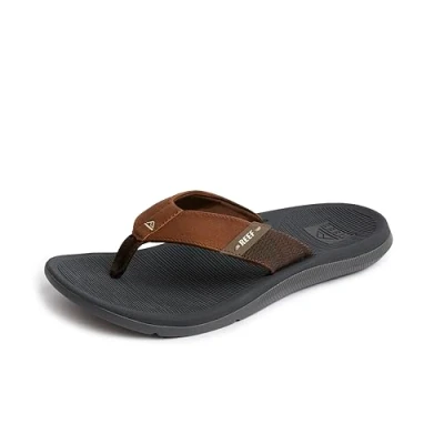 Image of Reef Men&#039;s Santa ANA Sandal, Grey Tan, 7 UK