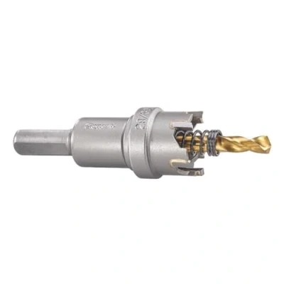 Image of Starrett Tungsten Carbide Tipped Hole Saw SM23 Sheet Metal Cutter With Arbor &amp; Pilot Drill Bit For Drilling Stainless Steel Aluminum Alloy 23 mm