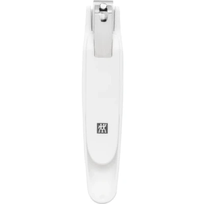 Image of ZWILLING Toenail Clippers (with Nail Catcher, Extra Large, Sharp Straight Edge, for Left and Right Handers), Premium, White, 145 mm
