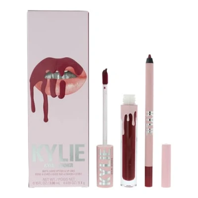 Image of Kylie Cosmetics Matte Lip Kit 3ml Liquid Lipstick + 1.1g Liner Bite Me