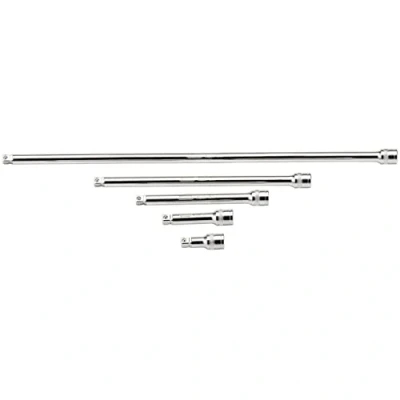 Image of Draper Wobble Extension Bar Set, 3/8&quot; Sq. Dr., Micro Satin Chrome (5 Piece)