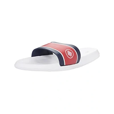 Image of Enzo Mens Slip On Sliders Summer Flip Flops Slides Holiday Beach Sandals (White, 10 UK, numeric_10)