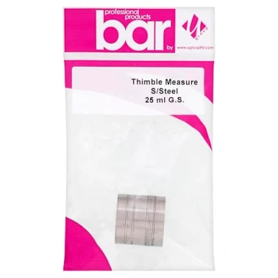 Image of Stainless Steel Copper Thimble Bar Pub Club Spirit Measure CE Marked Chabrias Ltd (25ml, Steel)