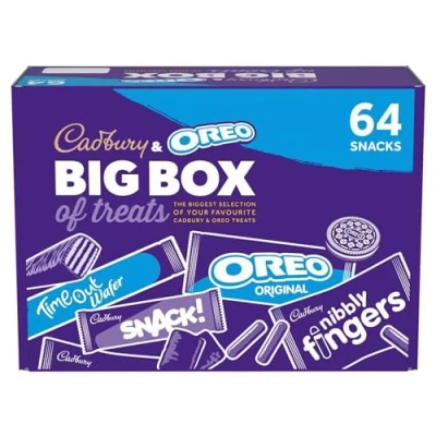 Image of Cadbury &amp; OREO Big Box of Treats, 64 Assorted Chocolates and Snacks, 1790 g (Pack 1)