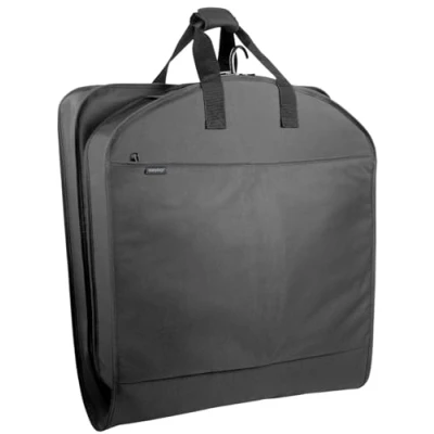 Image of WallyBags Garment Bag 52 inch Deluxe Travel Two Pockets, Black, inch, with Pockets
