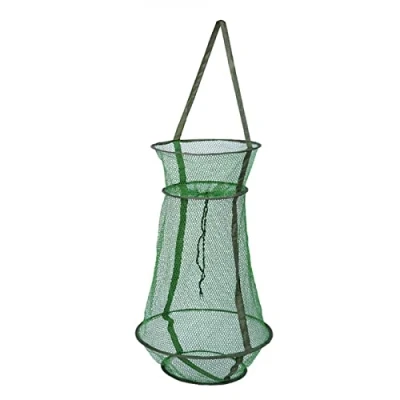 Image of Ditanpu Fishing Keep Net, Fish Crab Trap Nylon Net Bait Traps Folding Design Cage Basket For Keeping Lures Crayfish Fishes Smelt Minnows Shrimps Lobster