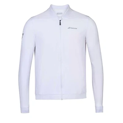 Image of Babolat Mens Poly Jacket Tracksuit Top White M