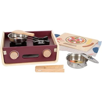 Image of small foot Camping Tasty, Kitchen with Many Accessories, Role Play Toy for Kids Aged 3+ Years, 12390