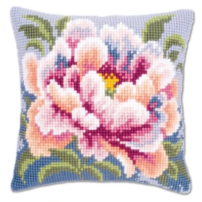 Image of Vervaco Camellia Cross Stitch Cushion
