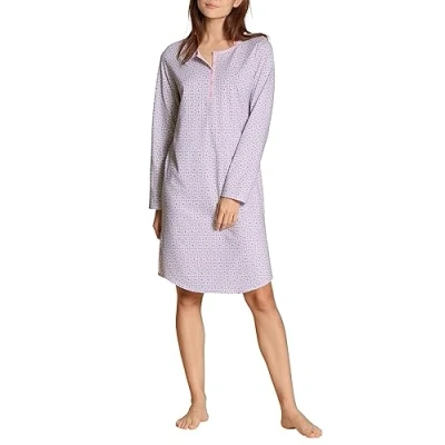 Image of CALIDA Women&#039;s Lovely Nights Nightgown, Cold Rose, 40 42