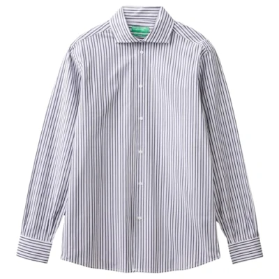 Image of United Colors of Benetton Men&#039;s 59i7uq04d Shirt, Blue, L