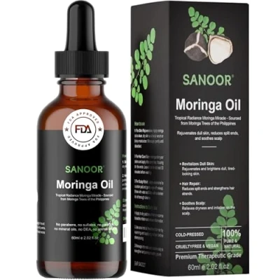 Image of Moringa Miracle Oil 100% Pure (2.02oz) Infused with Nutrients Hair Butter Cold pressed 60ml