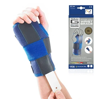Image of Neo G Wrist Support Stabilized Carpal Tunnel Splint for Arthritis, Tendonitis, Joint Pain, Sprains Brace Adjustable Compression Hand Left