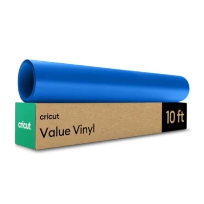 Image of Cricut Value Vinyl Matte, Blue 12 in x 10 ft (1)