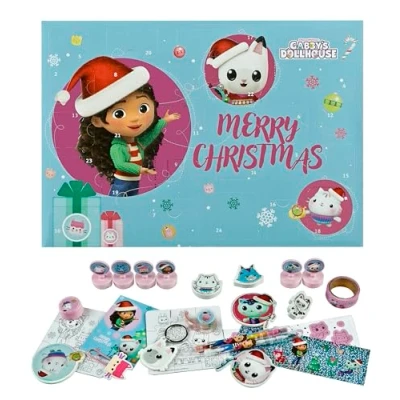 Image of GACY8027 GABBY&#039;S DOLLHOUSE Advent Calendar for Children, Multi Coloured