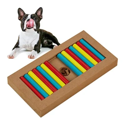 Image of Relaxdays Interactive Intelligence Toy, 100% fibreboard, Natural Wood, 3x28.5x15 cm