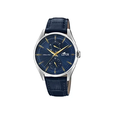 Image of Lotus Watches Mens Multi dial Quartz Watch with Leather Strap 18523/3
